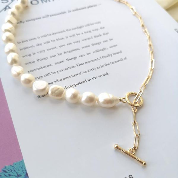 chains elegant natural pearl necklace chain splicing clavicle metal gold for women jewelry, Silver
chains elegant natural pearl necklace chain splicing clavicle metal gold for women jewelry, Silver