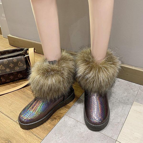 boots drop fashion women furry snow silver laser flat heels booties mujer waterproof thicken plush winter woman, Black
boots drop fashion women furry snow silver laser flat heels booties mujer waterproof thicken plush winter woman, Black