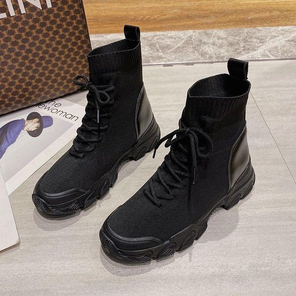 2021 autumn ankle boots ladies casual wedge platform sneakers suede leather breathable boots ladies winter b970, Black
2021 autumn ankle boots ladies casual wedge platform sneakers suede leather breathable boots ladies winter b970, Black