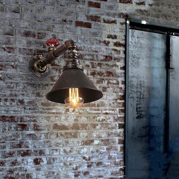 industrial e27 rusty iron water pipe wall light holder for home bedroom corridor l bar decor 1-light vintage wall lamp
industrial e27 rusty iron water pipe wall light holder for home bedroom corridor l bar decor 1-light vintage wall lamp