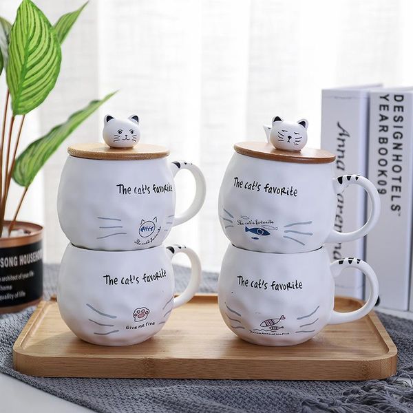 mugs korean cute cat ceramic mug with cover spoon personal influencer female breakfast cup creative couple drinking cups
mugs korean cute cat ceramic mug with cover spoon personal influencer female breakfast cup creative couple drinking cups