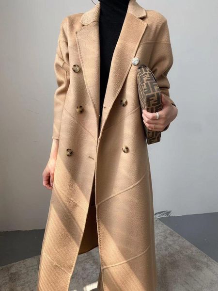 women's trench coats wool coat autumn and winter long 5vep, Tan;black
women's trench coats wool coat autumn and winter long 5vep, Tan;black