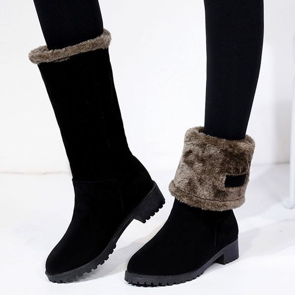 two wearings women mid calf high bootsmid heel snow bootswarm winter shoesfashion blackgreywine-reddropshipping, Black
two wearings women mid calf high bootsmid heel snow bootswarm winter shoesfashion blackgreywine-reddropshipping, Black
