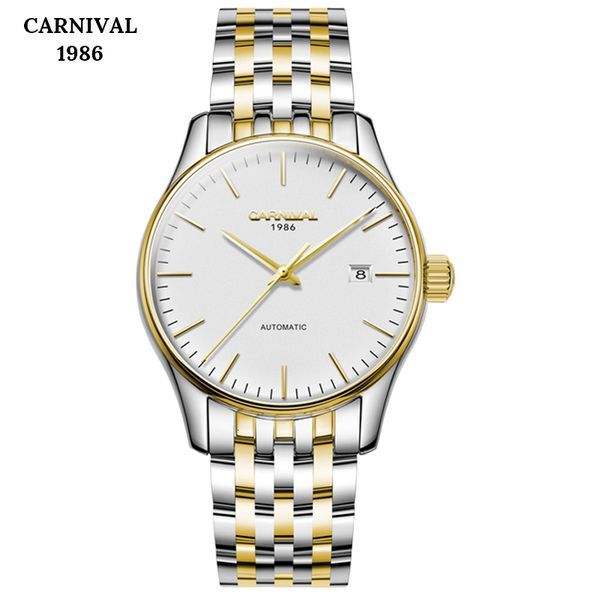 carnaval relogio masculino gentlemen clocks luxury brand automatic mechanical men fully stalled business waterproof sports clock, Slivery;brown
carnaval relogio masculino gentlemen clocks luxury brand automatic mechanical men fully stalled business waterproof sports clock, Slivery;brown