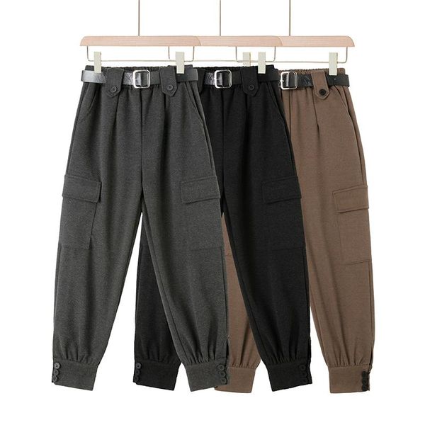 women's pants & capris casual woolen trousers 2021 autumn and winter high waist slim overalls all-match fashionable clothing, Black;white
women's pants & capris casual woolen trousers 2021 autumn and winter high waist slim overalls all-match fashionable clothing, Black;white