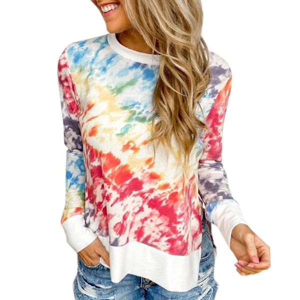 women's t-shirt women long sleeve tie dye o neck t shirtwomen clothing ladies casual cotton blend shirt tees female tshirt, White
women's t-shirt women long sleeve tie dye o neck t shirtwomen clothing ladies casual cotton blend shirt tees female tshirt, White