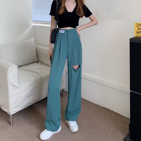 women's pants & capris korean loose thin wide leg sense of hole fashion casual spodnie damskie pantalones mujer cintura alta punk, Black;white
women's pants & capris korean loose thin wide leg sense of hole fashion casual spodnie damskie pantalones mujer cintura alta punk, Black;white
