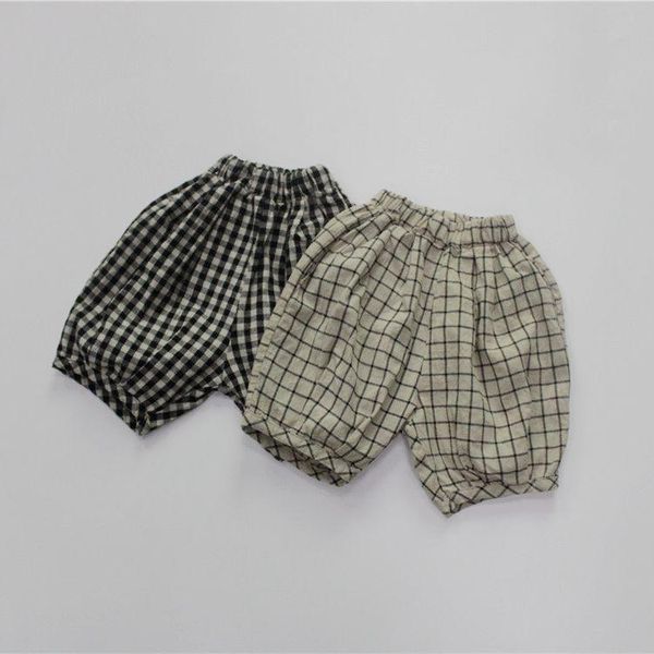 trousers summer linen plaid knee length harem pants children loose all-match bloomers 1-7y, Blue
trousers summer linen plaid knee length harem pants children loose all-match bloomers 1-7y, Blue