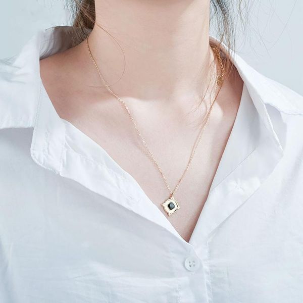 chains creative little flower round diamond pendant stainless steel color preserving necklace feminine clavicle chain, Silver
chains creative little flower round diamond pendant stainless steel color preserving necklace feminine clavicle chain, Silver