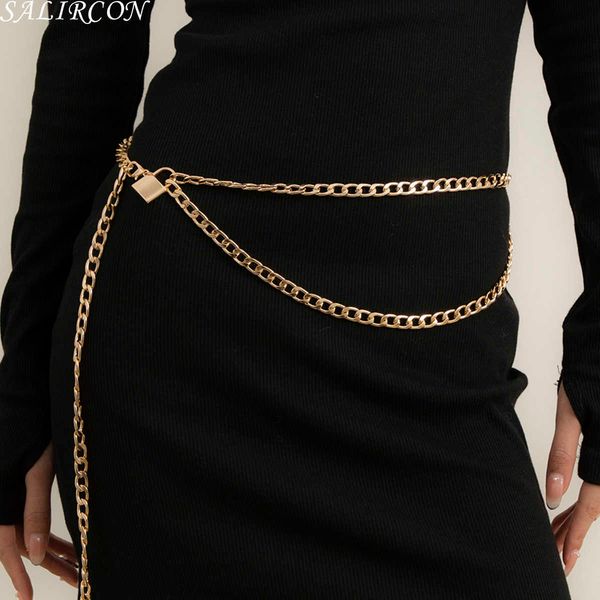 punk creative statement gold color multi layer waist chain women 2021 trend vintage geometric lock belly belt chain body jewelry p0811, Silver
punk creative statement gold color multi layer waist chain women 2021 trend vintage geometric lock belly belt chain body jewelry p0811, Silver