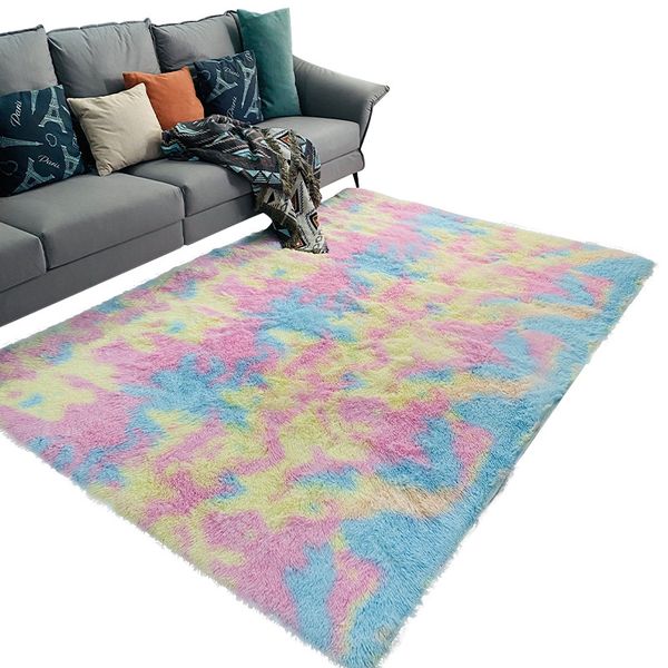 carpet long wool tie dyeing gradient plush bedside bedroom carpet european style household living room supplies
carpet long wool tie dyeing gradient plush bedside bedroom carpet european style household living room supplies