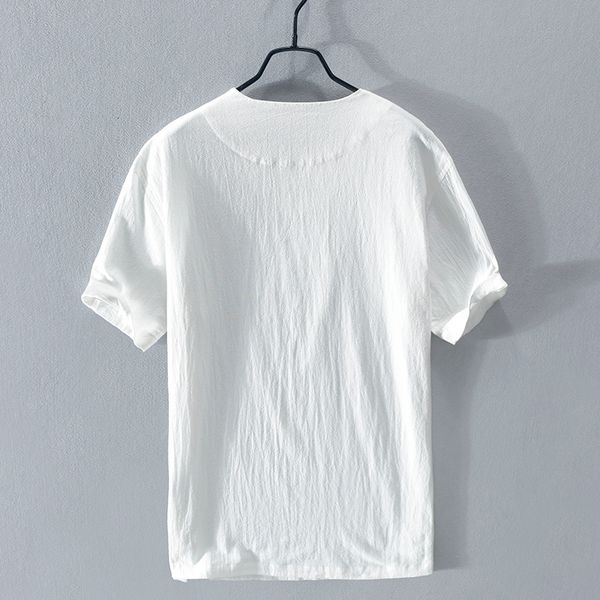 2021 summer style short-sleeved linen t shirt round neck fashion t-shirt for men casual comfortable tshirt mens chemise 1oz0, White
2021 summer style short-sleeved linen t shirt round neck fashion t-shirt for men casual comfortable tshirt mens chemise 1oz0, White