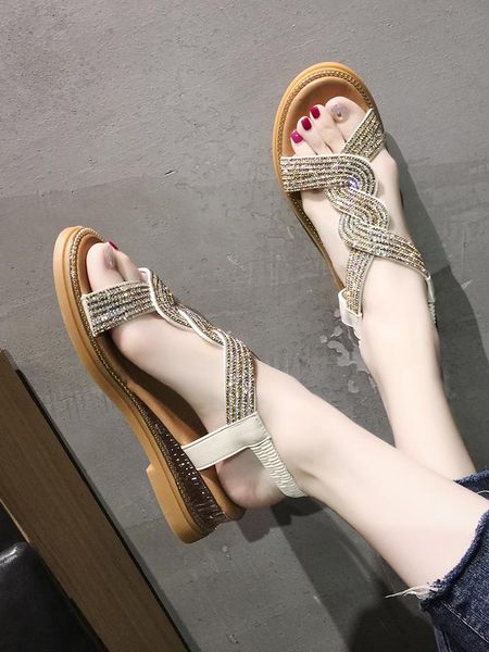 sandals large size 35-40 women's shoes summer fashion all-match exquisite rhinestone wedges roman, Black
sandals large size 35-40 women's shoes summer fashion all-match exquisite rhinestone wedges roman, Black