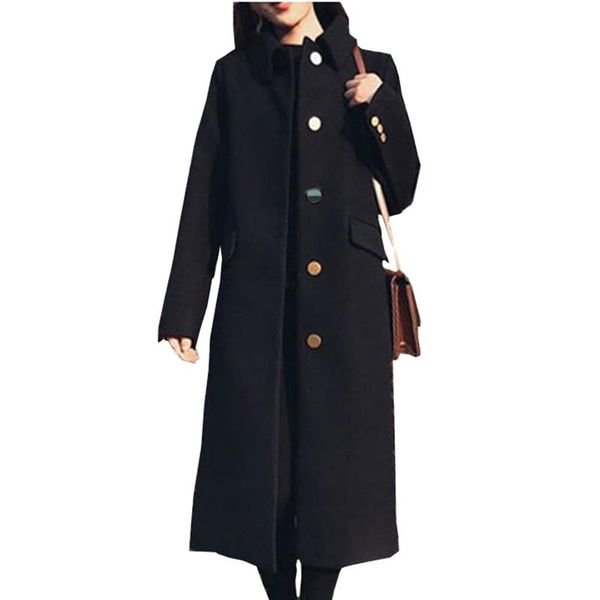 women's wool & blends 2021 autumn winter fashion woolen coat women black single-breasted outerwear female plus size 5xl golden button l
women's wool & blends 2021 autumn winter fashion woolen coat women black single-breasted outerwear female plus size 5xl golden button l