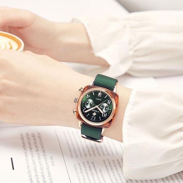 wristwatches wwoor fashion women quartz watch nylon business date female clock green casual sport waterproof wristwatch relojes para mujer, Slivery;brown
wristwatches wwoor fashion women quartz watch nylon business date female clock green casual sport waterproof wristwatch relojes para mujer, Slivery;brown