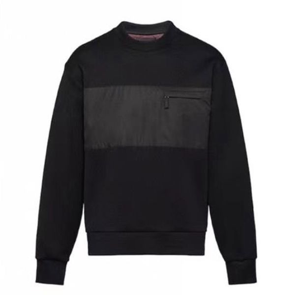 men's hoodies & sweatshirts autumn sweatshirt chest stitching pocket craftsmanship pure cotton round neck casual pullover 3wj3, Black
men's hoodies & sweatshirts autumn sweatshirt chest stitching pocket craftsmanship pure cotton round neck casual pullover 3wj3, Black