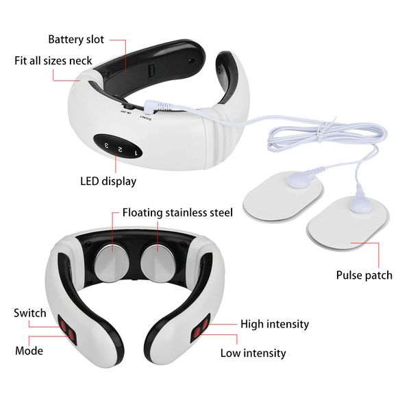 electric pulse neck massager heating magnatic therapy relief cervical traction fatigue compress kneading massage health care
electric pulse neck massager heating magnatic therapy relief cervical traction fatigue compress kneading massage health care
