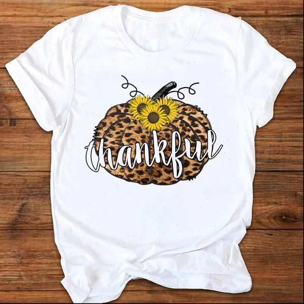 women graphic leopard sunflower pumpkin thanksgiving autumn halloween print clothes t shirt womens lady tees female t shirt, White
women graphic leopard sunflower pumpkin thanksgiving autumn halloween print clothes t shirt womens lady tees female t shirt, White