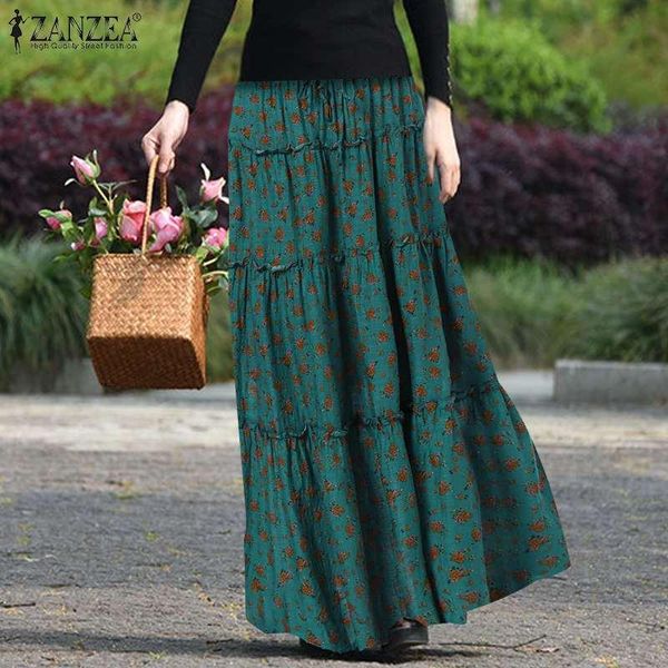 skirts zanzea vintage high waist ruffles maxi bohemian floral printed long women summer skirt faldas saia holiday jupe, Black
skirts zanzea vintage high waist ruffles maxi bohemian floral printed long women summer skirt faldas saia holiday jupe, Black