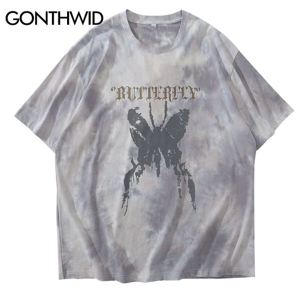 gonthwid distressed butterfly print tie dye tshirts streetwear harajuku hip hop casual cotton short sleeve tees shirts mens 210317, White;black
gonthwid distressed butterfly print tie dye tshirts streetwear harajuku hip hop casual cotton short sleeve tees shirts mens 210317, White;black