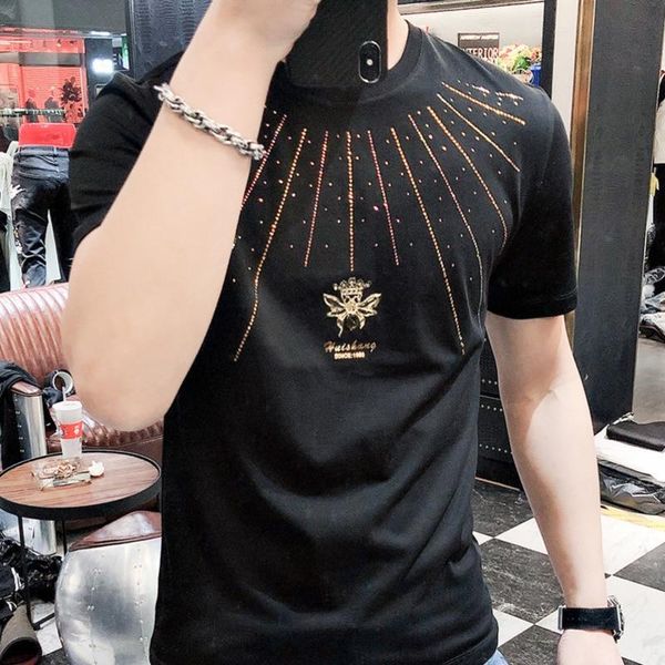 men's t-shirts 2021 summer men t-shirt ray sequins and bee embroidered with cotton spandex material broadcloth fabric fashion top, White;black
men's t-shirts 2021 summer men t-shirt ray sequins and bee embroidered with cotton spandex material broadcloth fabric fashion top, White;black