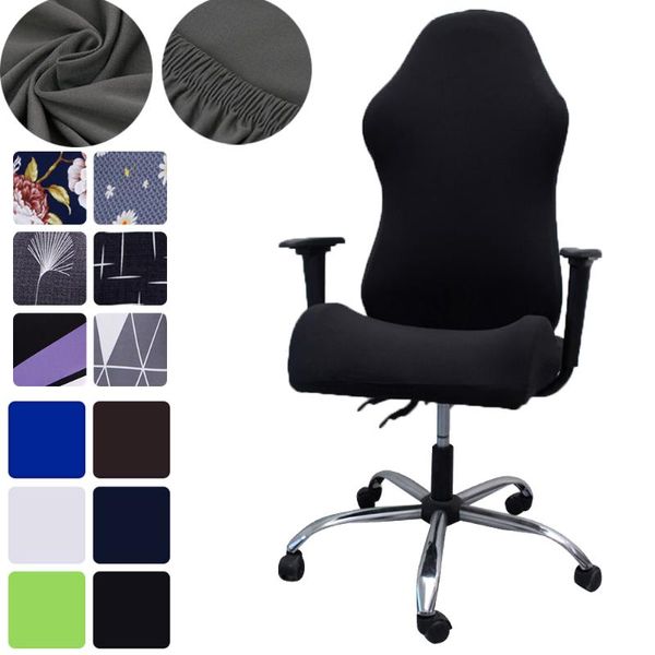 2021 gaming chair cover spandex office computer stretch swivel gaming chair slipcover polyester cloth armrest cover