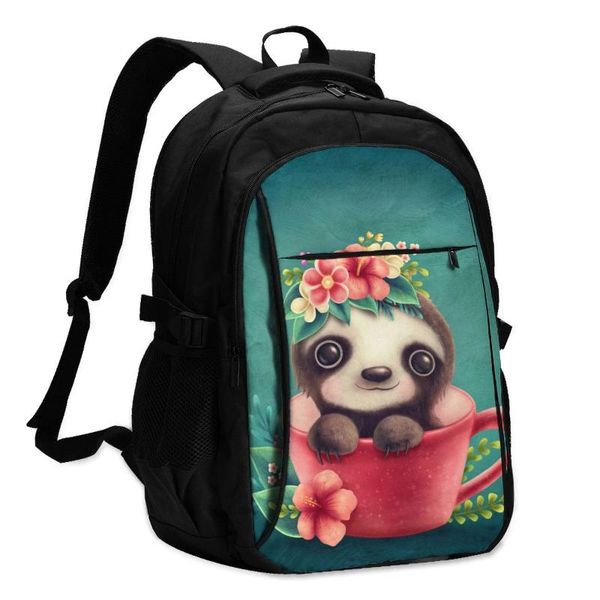 backpack bags school for boy girl teenagercute sloth in cup usb charge computer lapback pack
backpack bags school for boy girl teenagercute sloth in cup usb charge computer lapback pack