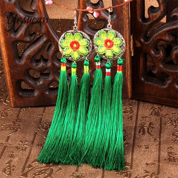 dangle & chandelier yesucan long tassel chinese ethnic flower earrings women cloth dreamcatcher drop bohemia d'oreille brinco embroider, Silver
dangle & chandelier yesucan long tassel chinese ethnic flower earrings women cloth dreamcatcher drop bohemia d'oreille brinco embroider, Silver