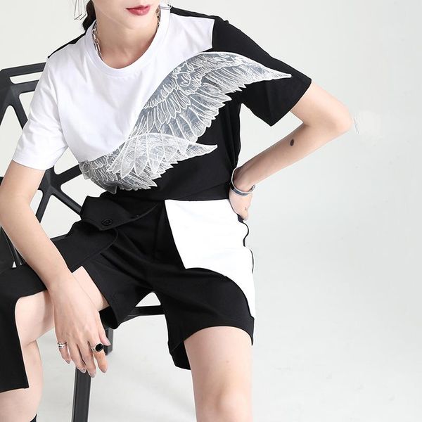women's t-shirt fashion ins hit color design woman tshirts angel embroidered appliques t shirt 2021 casual o neck short sleeve tee, White
women's t-shirt fashion ins hit color design woman tshirts angel embroidered appliques t shirt 2021 casual o neck short sleeve tee, White