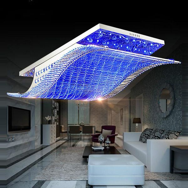 ceiling lights colorful modern wave led remote control k9 crystal light for living room bedroom lamp
ceiling lights colorful modern wave led remote control k9 crystal light for living room bedroom lamp