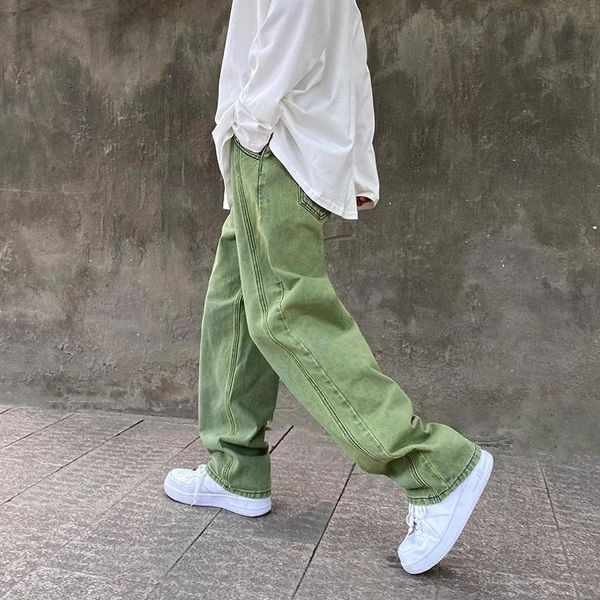 men's jeans purple/green mens fashion mopping trousers korean style high street loose hip hop wide-leg jean pants plus size 5xl, Blue
men's jeans purple/green mens fashion mopping trousers korean style high street loose hip hop wide-leg jean pants plus size 5xl, Blue