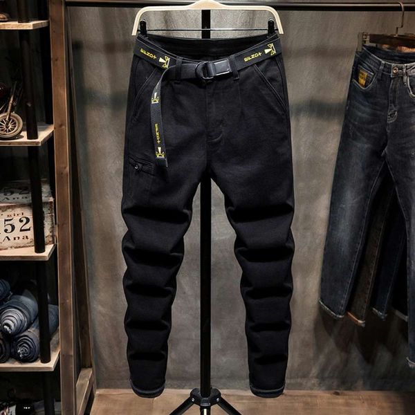 spring and autumn black jeans slim elastic leg korean version simple youth versatile men's pants, Blue
spring and autumn black jeans slim elastic leg korean version simple youth versatile men's pants, Blue