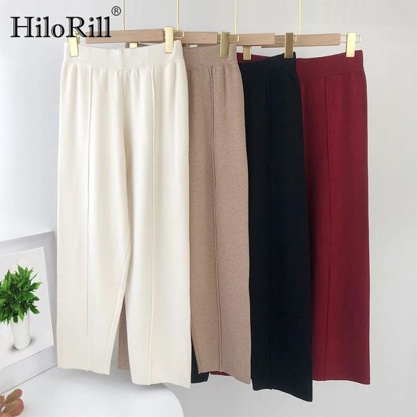 women's pants & capris hilorill loose solid knitted women elastic waist casual lady pleated leisure home wear long trousers female pant, Black;white
women's pants & capris hilorill loose solid knitted women elastic waist casual lady pleated leisure home wear long trousers female pant, Black;white