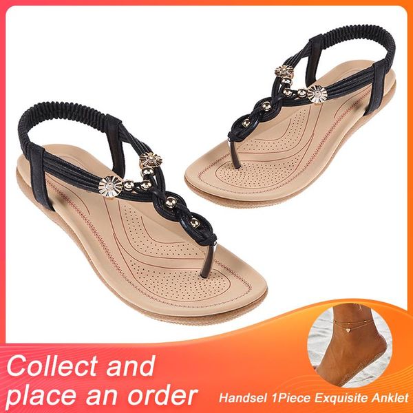 sandals women flat summer 2021 flip flops sandal elastic ankle strap beach cool shoes ladies fashion, Black
sandals women flat summer 2021 flip flops sandal elastic ankle strap beach cool shoes ladies fashion, Black