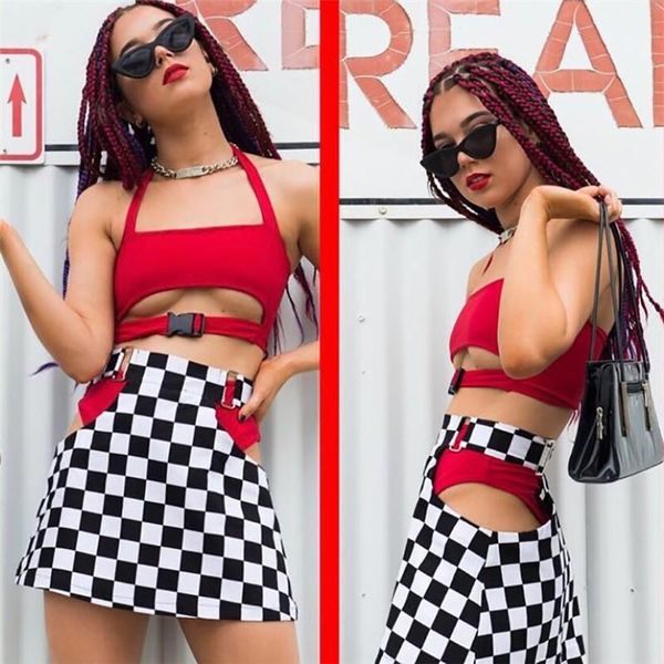 skirts plaid british style openwork skirt slim pack hip female tide, Black
skirts plaid british style openwork skirt slim pack hip female tide, Black