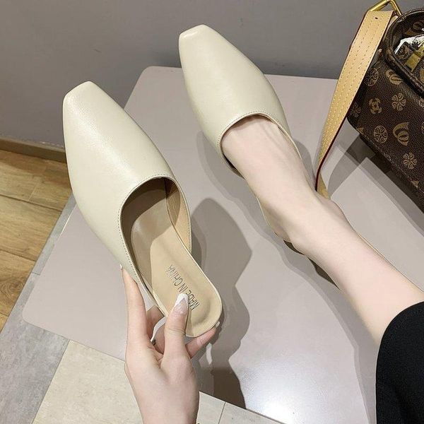 slippers 2021 baotou women's pure color simple fashion all-match retro outer wear elegant small fresh, Black
slippers 2021 baotou women's pure color simple fashion all-match retro outer wear elegant small fresh, Black