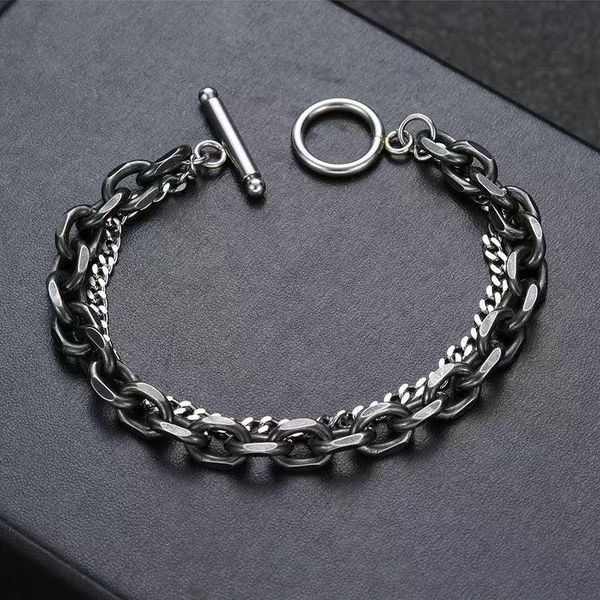 charm bracelets fashion stainless steel bracelet for men black color punk cuban link chain braclet homme accessories husband jewelry gift, Golden;silver
charm bracelets fashion stainless steel bracelet for men black color punk cuban link chain braclet homme accessories husband jewelry gift, Golden;silver