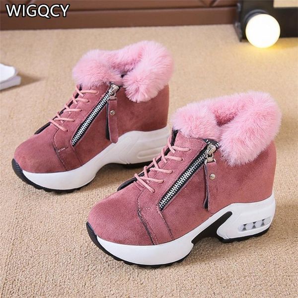 boots wigqcy 2021 women's hidden heels plush warm winter sneakers casual ladies side zipper high platform shoes woman d030, Black
boots wigqcy 2021 women's hidden heels plush warm winter sneakers casual ladies side zipper high platform shoes woman d030, Black