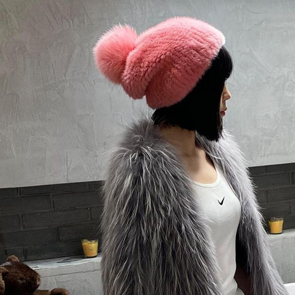 beanie/skull caps fashion woman real mink hat winter warm wool knitted ladies fur ball 100% natural hats women's beanie, Blue;gray
beanie/skull caps fashion woman real mink hat winter warm wool knitted ladies fur ball 100% natural hats women's beanie, Blue;gray