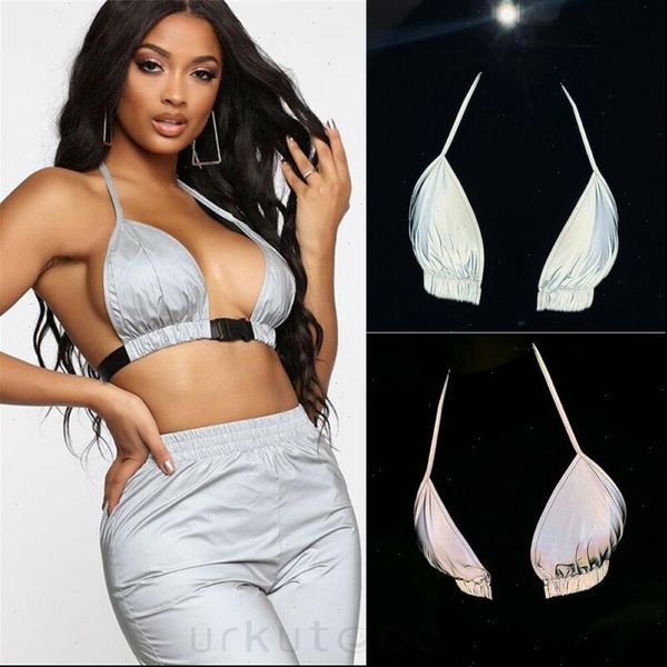 frauen reflektierende schnallen festival bralette bh bustier crop leibchen clubwear ladies sliver reflective camisole, White
frauen reflektierende schnallen festival bralette bh bustier crop leibchen clubwear ladies sliver reflective camisole, White