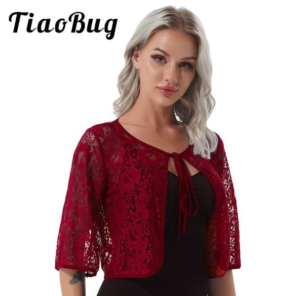 women's jackets women 3/4 sleeve lace-up short outwear cut out lace thin cardigan coat casual open stitch cropped bolero oversize xl-5x, Black;brown
women's jackets women 3/4 sleeve lace-up short outwear cut out lace thin cardigan coat casual open stitch cropped bolero oversize xl-5x, Black;brown