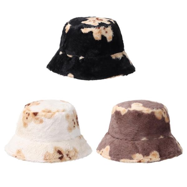 wide brim hats fashion cute bear bucket hat lamb wool fisherman panama cap outdoor warm harajuku autumn winter accessories, Blue;gray
wide brim hats fashion cute bear bucket hat lamb wool fisherman panama cap outdoor warm harajuku autumn winter accessories, Blue;gray