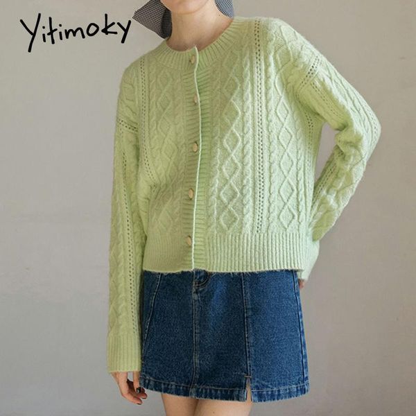 women's knits & tees yitimoky green cardigan women long sleeve knit sweater autumn 2021 casual loose jackets o-neck button up coats yel, White
women's knits & tees yitimoky green cardigan women long sleeve knit sweater autumn 2021 casual loose jackets o-neck button up coats yel, White