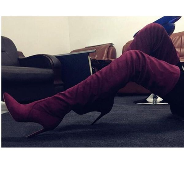 boots suede over the knee women peep toe high chunky heel ladies party nightclub autume winter shoes, Black
boots suede over the knee women peep toe high chunky heel ladies party nightclub autume winter shoes, Black