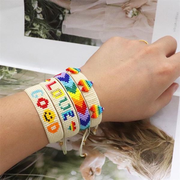 beaded, strands zhongvi rainbow heart bracelet for girl childs pulseras mujer moda 2021 miyuki bracelets women gift ship, Black
beaded, strands zhongvi rainbow heart bracelet for girl childs pulseras mujer moda 2021 miyuki bracelets women gift ship, Black