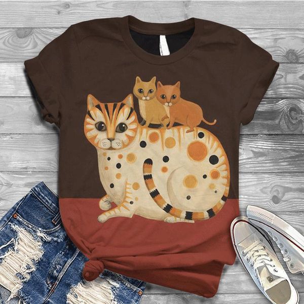 women's t-shirt oversized digital 3d cartoon wide-eyed animal printed women o neck short sleeve graphic summer harajuku tshirt, White
women's t-shirt oversized digital 3d cartoon wide-eyed animal printed women o neck short sleeve graphic summer harajuku tshirt, White
