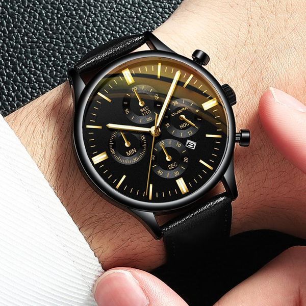 wristwatches men's watch fashion sport stainless steel case leather band quartz analog wrist man reloj hombre 2021 relogios masculinos, Slivery;brown
wristwatches men's watch fashion sport stainless steel case leather band quartz analog wrist man reloj hombre 2021 relogios masculinos, Slivery;brown
