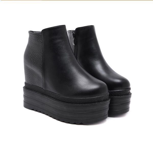 boots high platform for women fashion heigh increasing ankles ladies zapatos de mujer shoes, Black
boots high platform for women fashion heigh increasing ankles ladies zapatos de mujer shoes, Black
