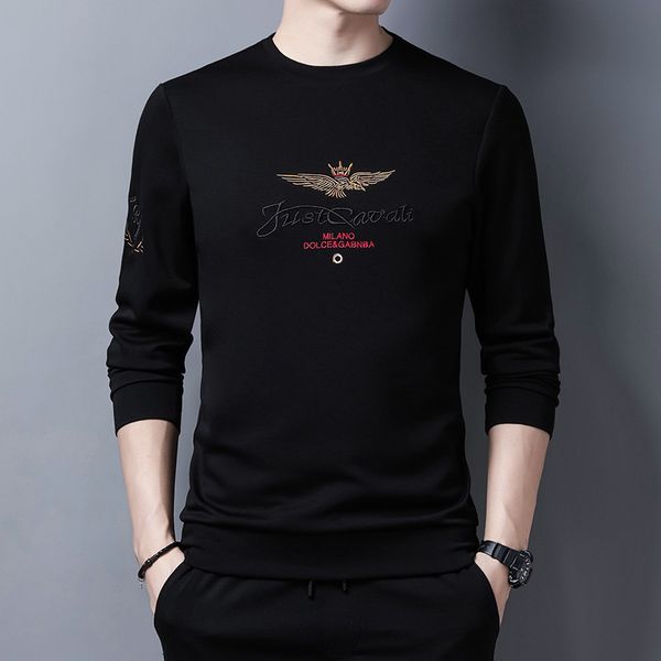 autumn long sleeve sweater round neck pullover korean casual loose embroidery t-shirt men's fashion, Black
autumn long sleeve sweater round neck pullover korean casual loose embroidery t-shirt men's fashion, Black
