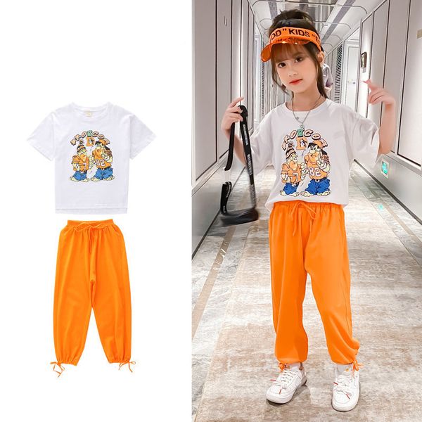 2021 new baby girl 4-13t child's sets children in summer clothes shirt with cartoon + orange pants girls casual tracksuits 2urq, White
2021 new baby girl 4-13t child's sets children in summer clothes shirt with cartoon + orange pants girls casual tracksuits 2urq, White